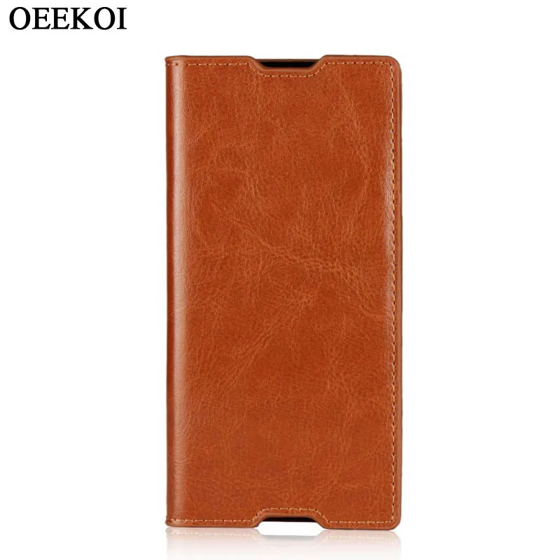 Чехол-книжка OEEKOI из натуральной кожи Crazy Horse для Sony Xperia XA1/XA1 Ultra/XA1 Plus/XA Ultra |