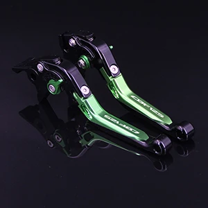 Green Black Красный+ черный логотип Аксессуары для мотоциклов Складной Выдвижная сцепные рычаги для Honda CBF125 CBF 125 2009-2013 2010 2011 2012 - Цвет: Green Black