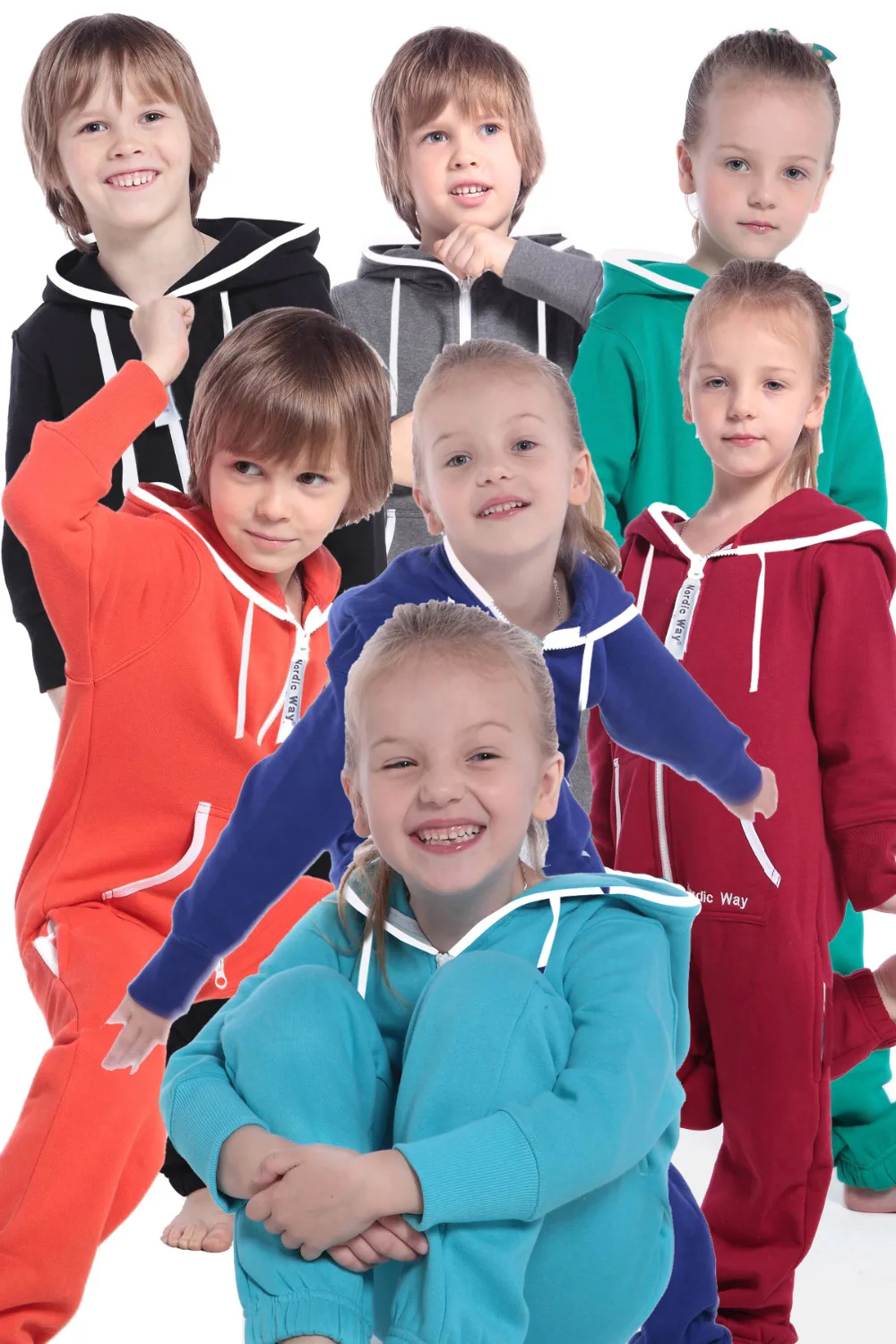 Комбинезоны в скандинавском стиле комбинезон на молнии с капюшоном детский