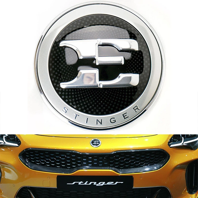 Бампер багажник эмблема для KIA Stinger Подлинная E Логотип бейдж табличка капот орнамент 86330J5100 86330 J5100