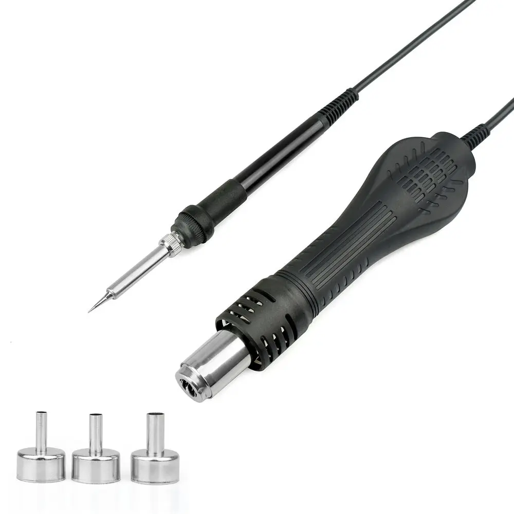 NEWACALOX 8878 портативный цифровой 2 в 1 SMD BGA паяльная станция 700 Вт Тепловая пушка паяльник набор сварочный инструмент паяльная станция