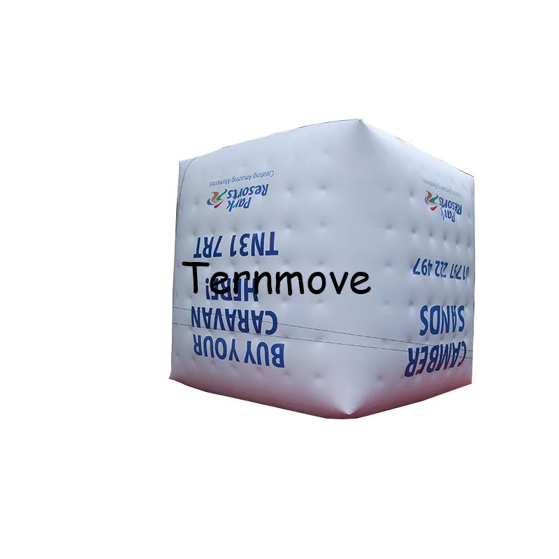 Надувной квадратный куб рекламный шар с 4 сторонней цифровой печатью ПВХ