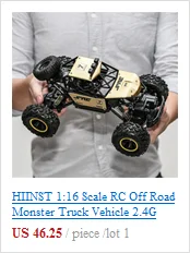 HIINST 1:10 70 км/ч RC автомобиль 4WD Двойной аккумулятор высокой мощности Светодиодный гоночный грузовик 19APR1