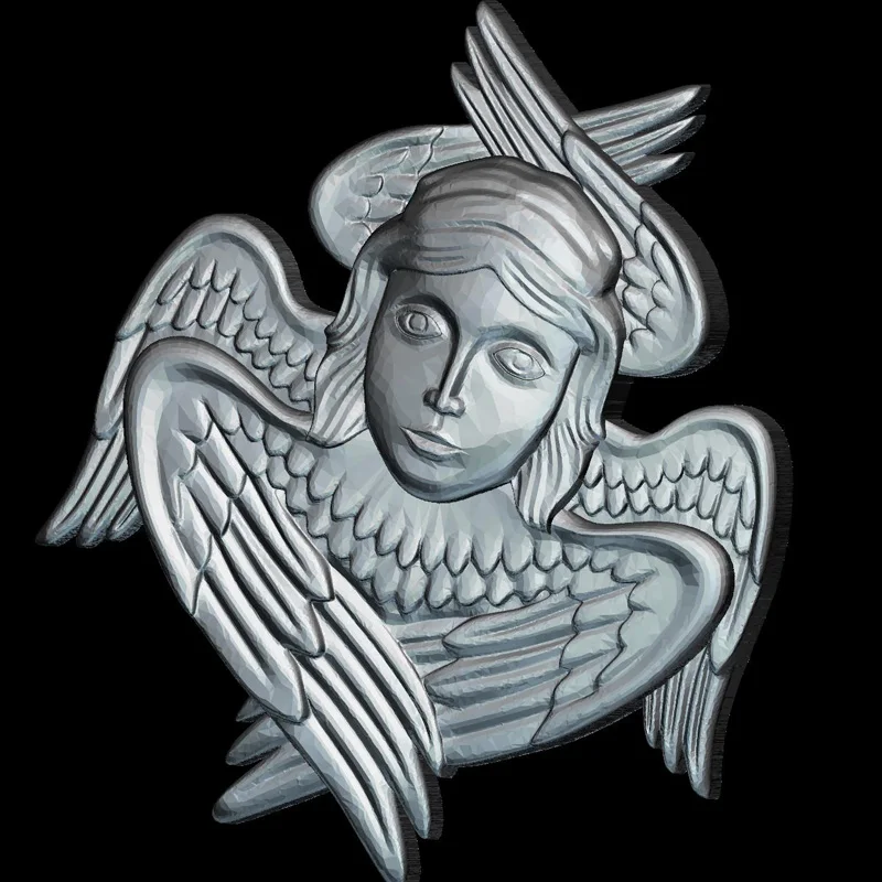 Высококачественная новая 3D модель для ангелов с ЧПУ Серафим резная фигура