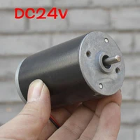 12v 24v 1650rpm 3350rpm permanent magnet dc motor high powerful carbon brush motor front and rear ball bearings high speed motor