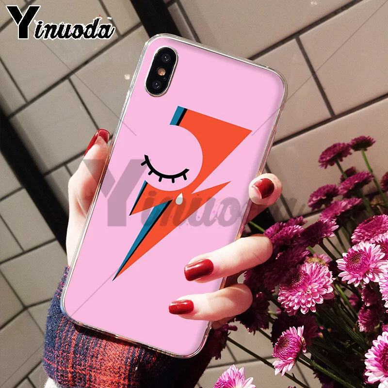 Yinuoda David Bowie Мягкий ТПУ силиконовый чехол для телефона аксессуары Apple iPhone 8 7 6 6S Plus X