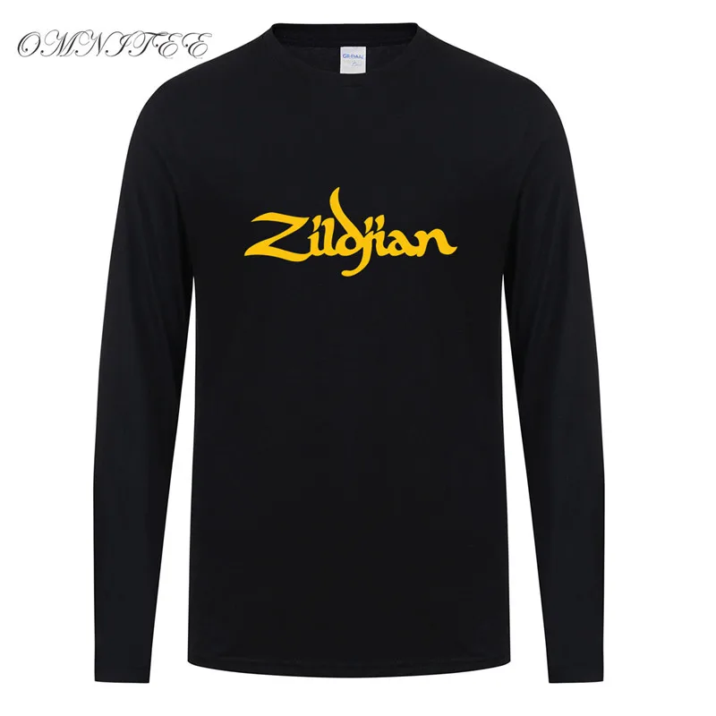 Spring Long Sleeve Zildjian T Shirt New Printed Men T-shirt Cotton XS-2XL Shirts Top Tees Clothing OT-357 | Мужская одежда