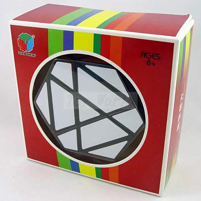 Diansheng Shield Cubo magic черный и белый поставляется в сборе наклеиваемый пластиковый