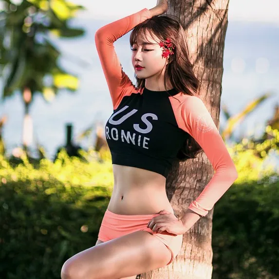 Женский комплект из 2 предметов укороченный купальный костюм для активного