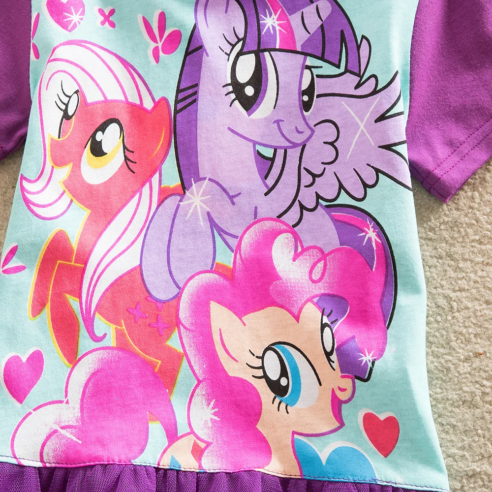 Платье для девочек JUXINSU с коротким рукавом летнее кружевное короткое платье