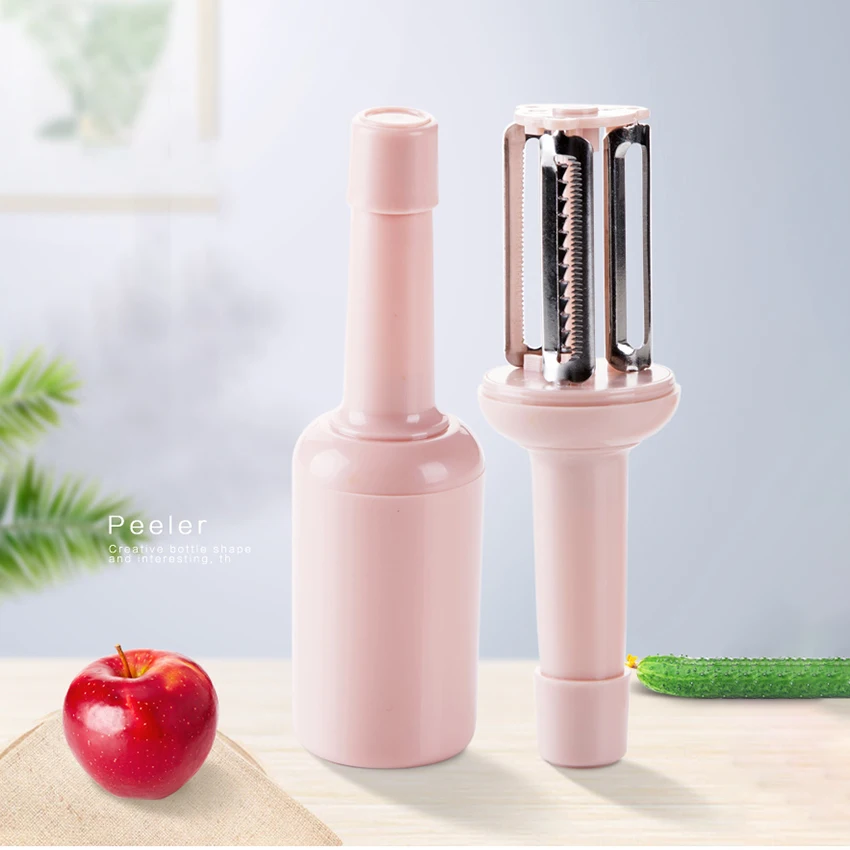 Fruit Vegetable Grater Multi-function Cutter Carrot Cucumber Peeler With Lid Safety Slicer 3 Different Blade Kitchen Accessories | Дом и сад