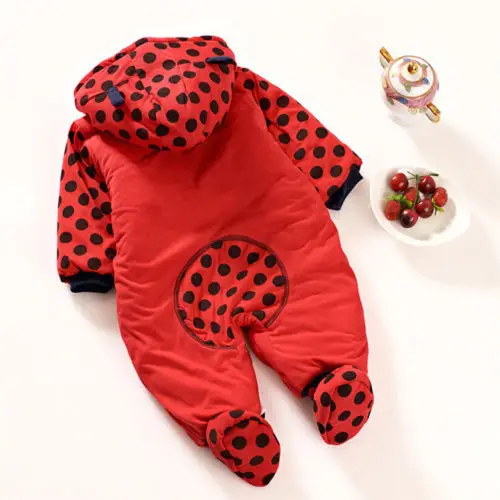 Детский Теплый комбинезон с подкладкой для мальчиков и девочек зимняя одежда