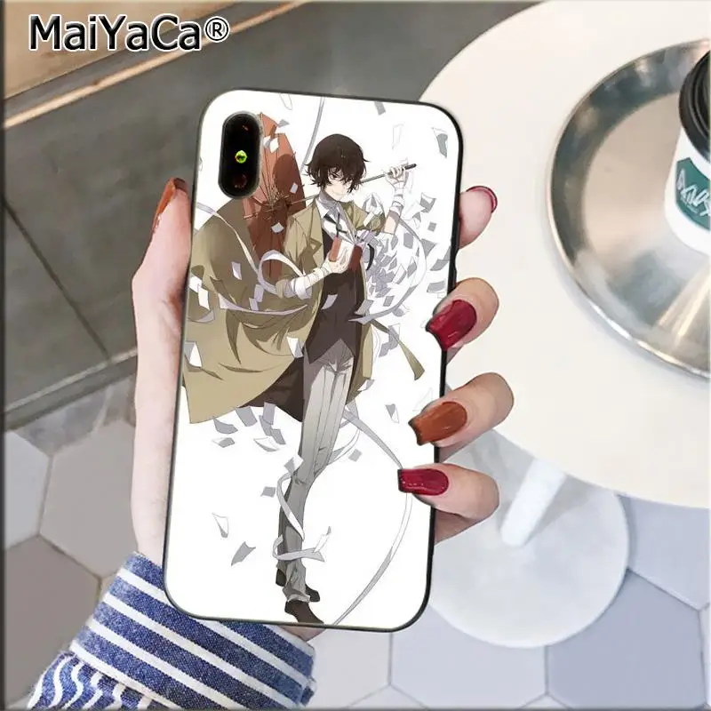 MaiYaCa японское аниме bungou бродячие собаки Dazai Osamu чехол для телефона для iPhone 11 pro max 8 7 6 6S Plus 5 5S SE XR X XS MAX