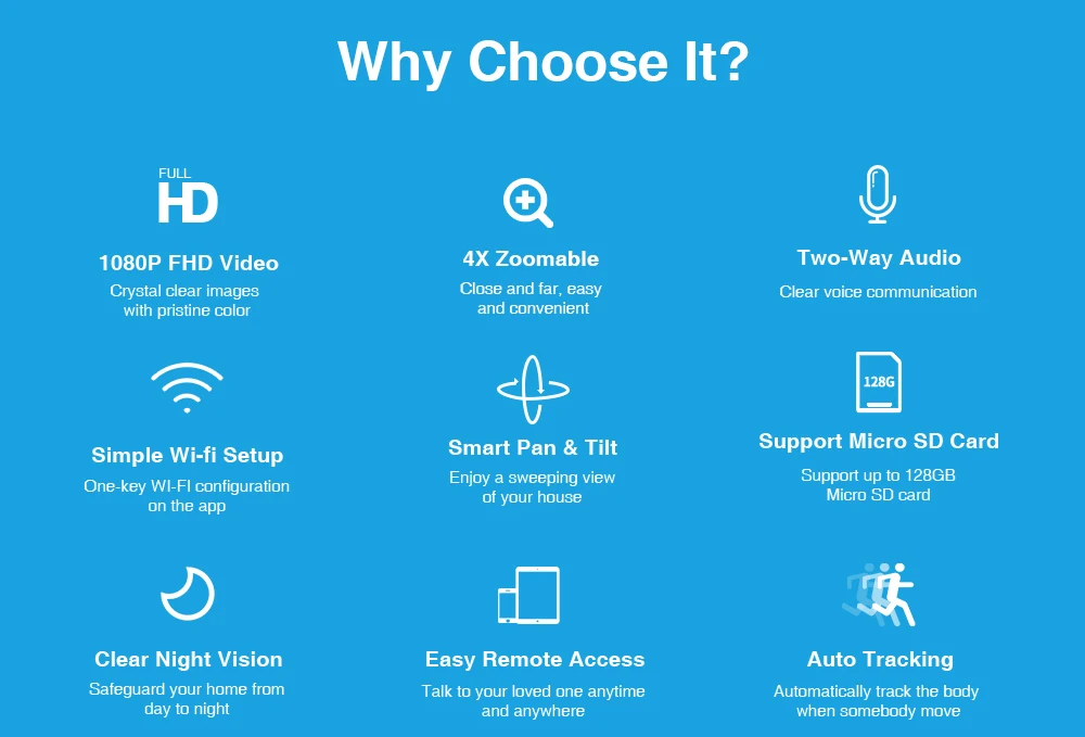 FREDI 4X Zoomable ip-камера 1080P камера наблюдения с автоматическим отслеживанием домашняя камера безопасности беспроводная сеть WiFi PTZ CCTV камера