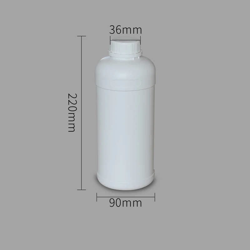1000ml white Пищевая пустая косметическая бутылка герметичный контейнер для шампуня, лосьона, жидкости, пополняемая пластиковая бутыль - Цвет: 1000ml white