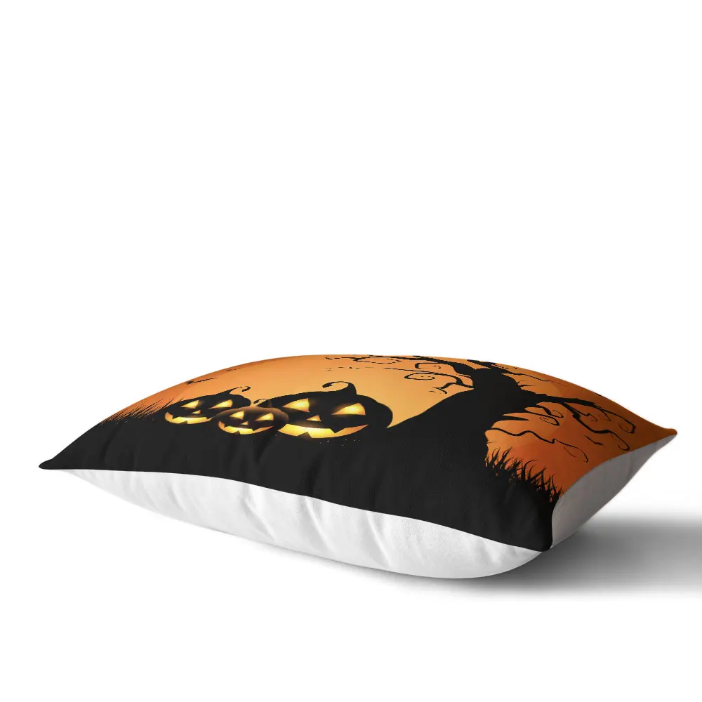 Halloween Pillow Cover Pumpkin Print Cushion Kids Cartoon Throw Pillows housse de coussin P15 | Дом и сад