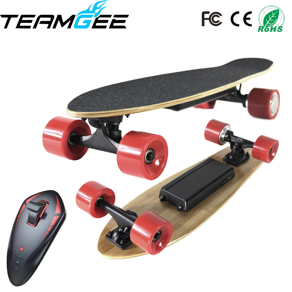 Портативный одномоторный Электрический Moterized Longboard 4 колеса Электрические