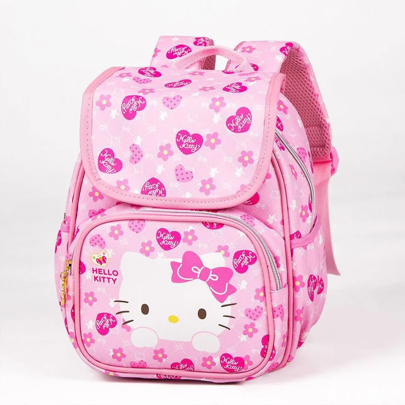 A Сумка hello kitty, милая мультяшная сумка hello kitty, модная детская розовая сумка на плечо KT, PU водонепроницаемая сумка для девочек, плюшевый рюкзак на плечо - Цвет: A