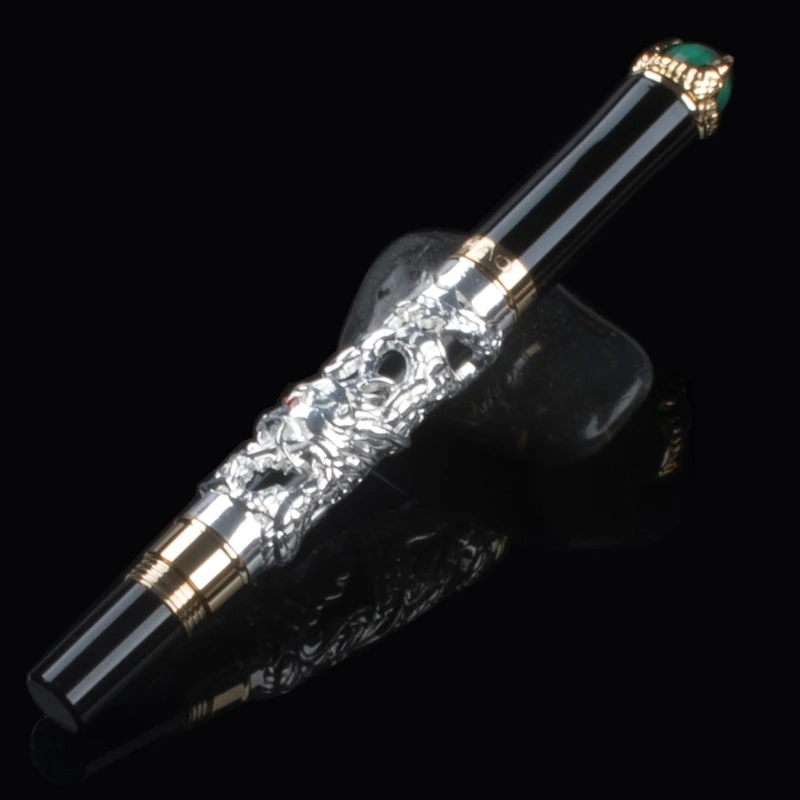 

Jinhao luxury 3D PEN Dragon Pen engraving high quality best metal roller ball pens for writing refill best designer gel pens
