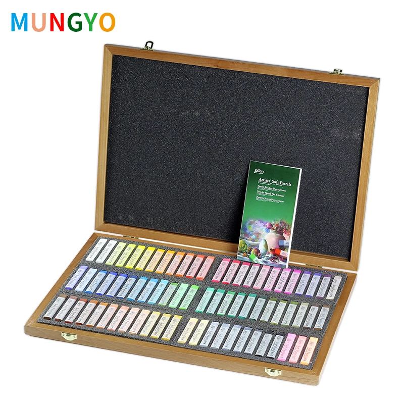 

Mungyo Master мягкая Пастельная 72 цвета деревянная коробка живопись мелки Искусство Набор для рисования Мел цветной карандаш, кисточка Канцтовар...