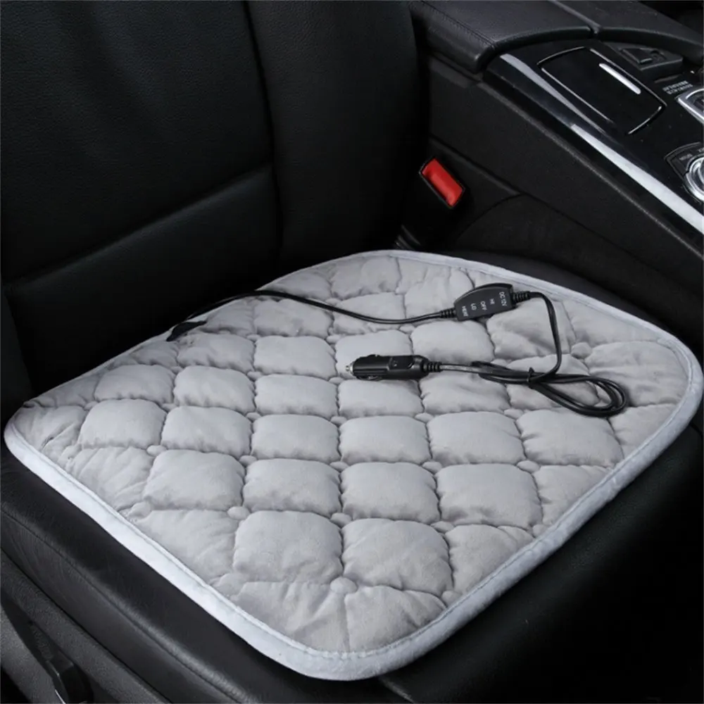 Heated Car Seat Cushion 12V Heating Warmer Pad Hot Cover Nonslip for Winter Universal Auto Supplies Driver Office Chair | Автомобили и