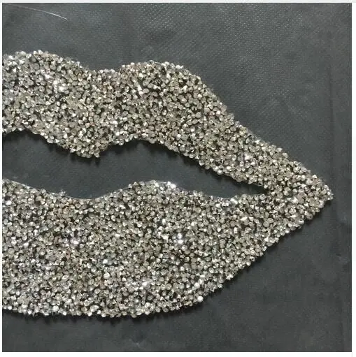 DD 1 шт. 3D Стразы губы термоклейкая нашивка большой кристалл рот бусины аппликация