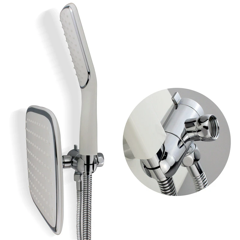 Ванная комната ручной душ с дождевой насадкой набор водосберегающий Белый ABS