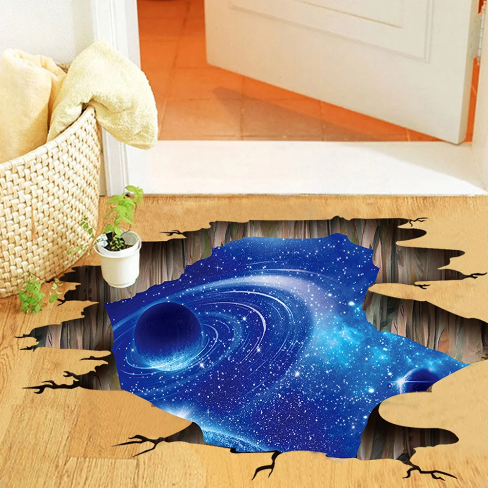 Новое поступление ПВХ внешний пространство 3D стены Стикеры Cosmic настенные