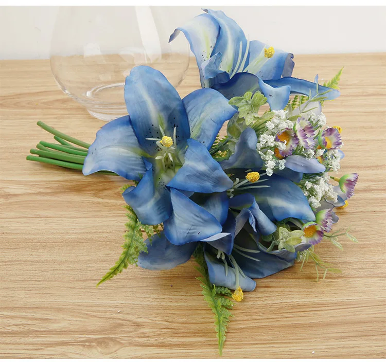 1 Набор шелковые свадебные букеты с искусственными цветами|flower wedding decoration|silk bridal