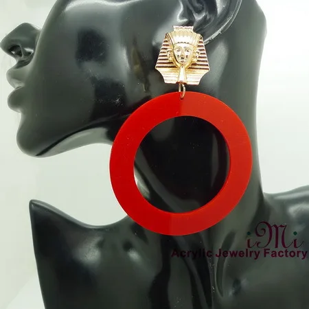 28E хип хоп большой cricle круглый акрил серьгу 8 пар/лот|stud earrings|acrylic stud earringsstud earrings lot |