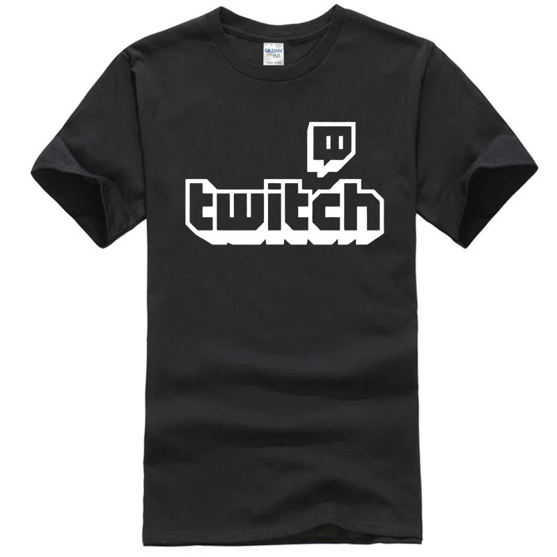 Twitch ТВ Футболка Фиолетовый Игровой Топ Мужская футболка геймер отцы день веер