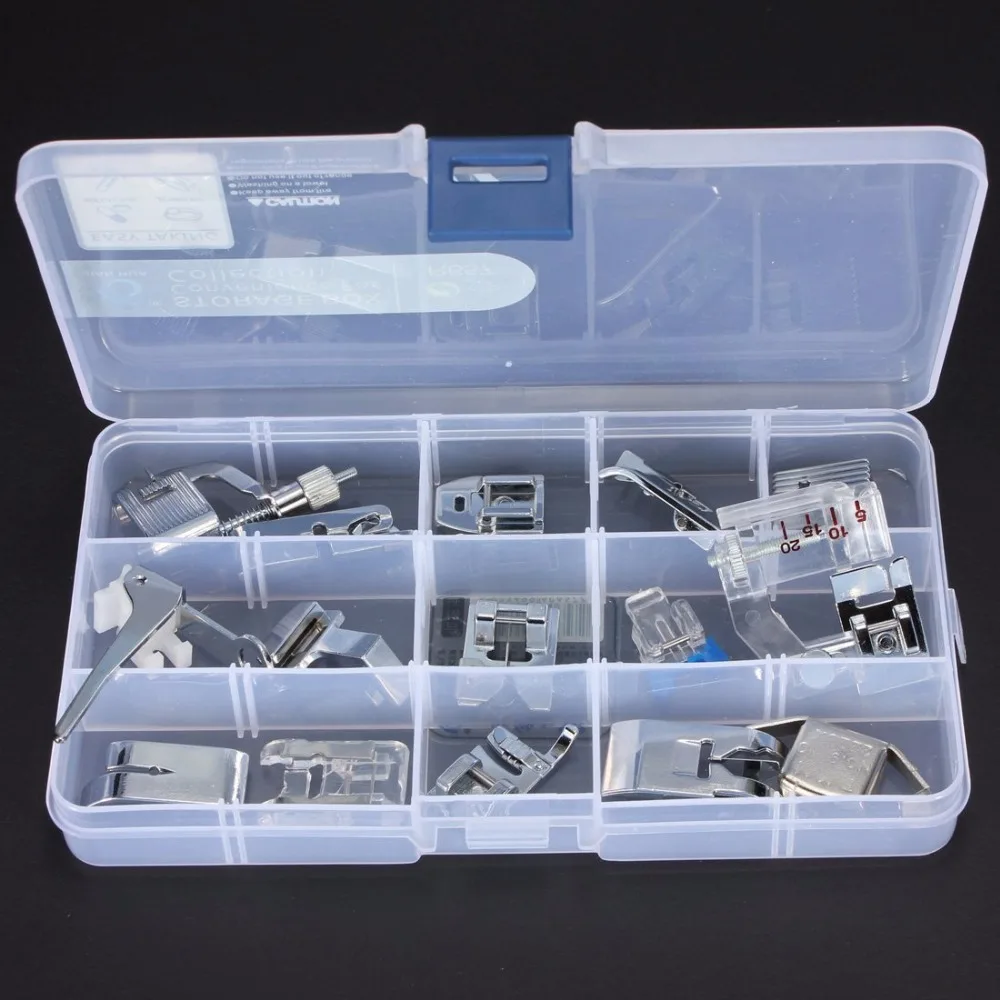 Многофункциональные прижимные лапки для швейных машин 15 шт. Janome и Toyota Brother Singer