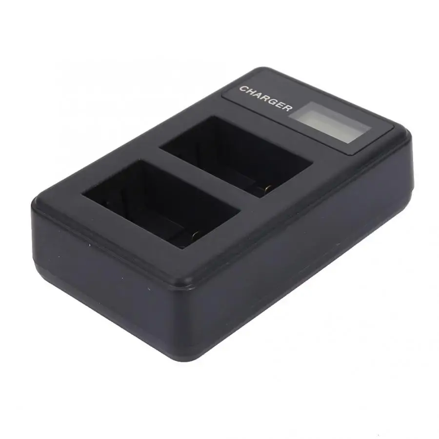 Новинка портативное зарядное устройство USB с двумя слотами и ЖК дисплеем для