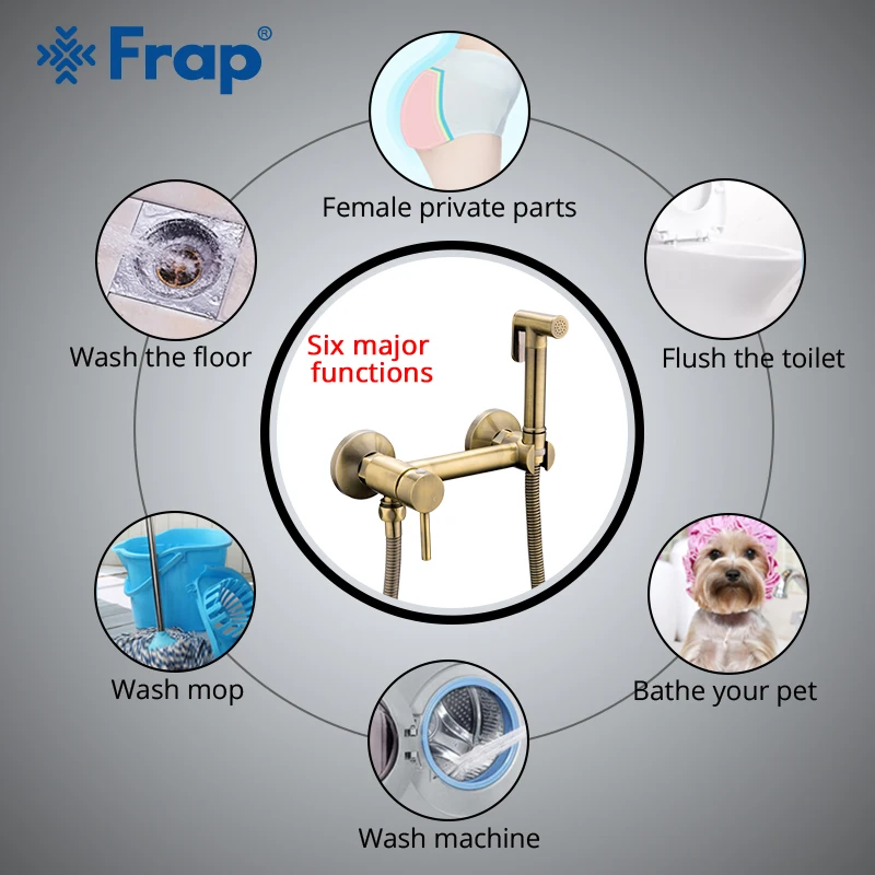 Душевая лейка FRAP для биде гигиенический распылитель душа анальная очистка