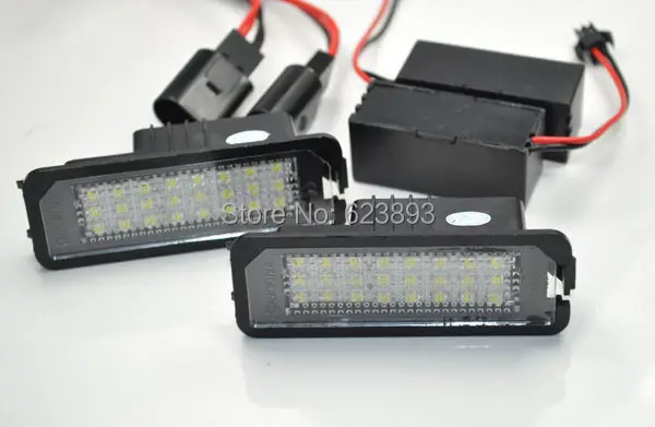 2x Светодиодный светильник без ошибок для VW Golf 7 Mk7 tsi tdi gti 2012 2014|license plate light|light forplate