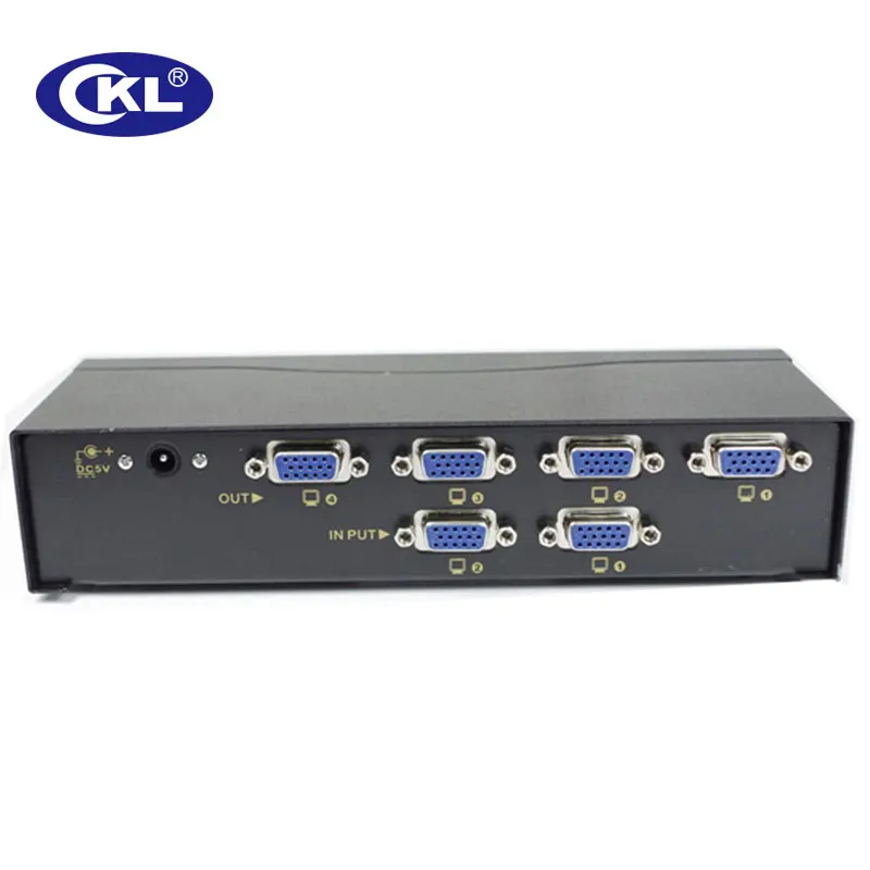 CKL 2x4 VGA переключатель сплиттер 2 в 4 поддержка 2048*1536 450 МГц для ПК мониторы и ТВ