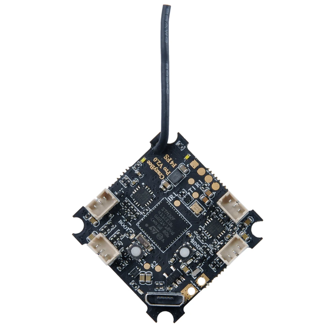 Happymodel Crazybee F4 Pro V2.0 1-3S совместимый управление полетом для Mobula7 HD внутренний Frsky/Flysky протокол RX аксессуар