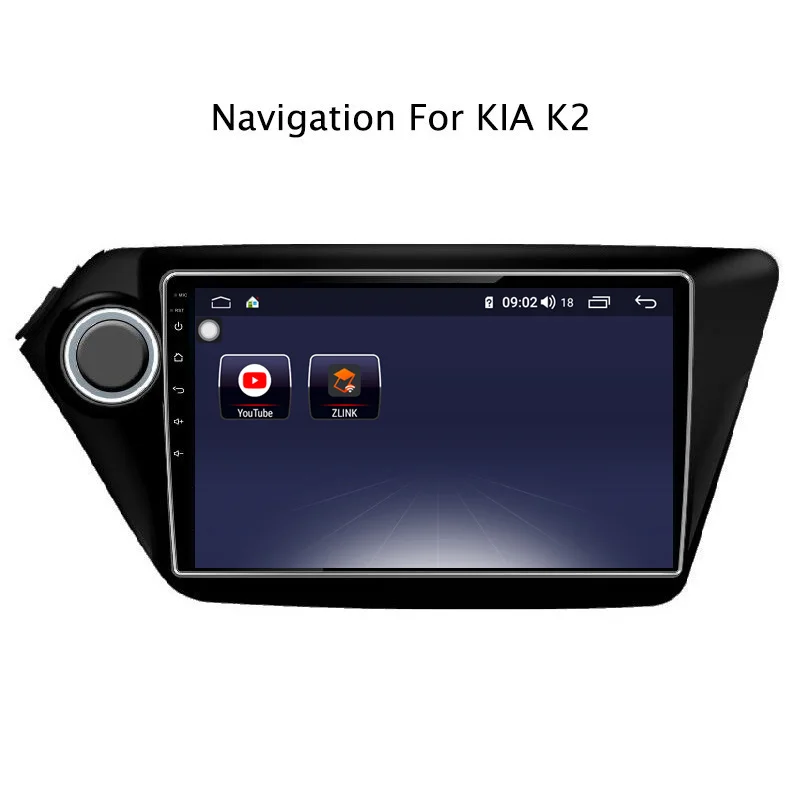 9 &quotAndroid 8 1 core 4G ram 64G rom gps навигация автомобильное радио для Kia K2 2010 2015 с Carplay/4G