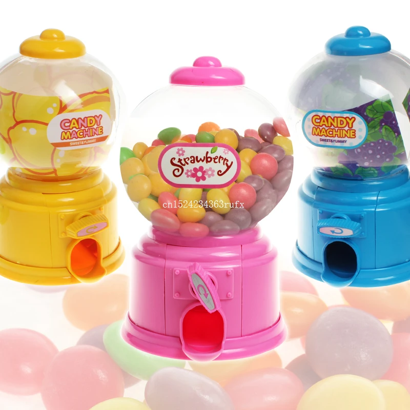 54pcs Plastic Mini Small Candy Machine Bubble Gumball Dispenser Coin Bank Kids Toy For Gumballs Peanuts And Snacks | Дом и сад