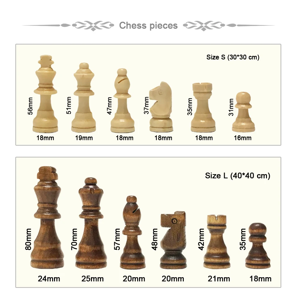 Магнитный деревянный Шахматный набор дорожная шахматная игра складная