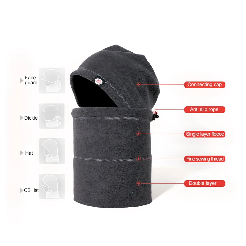 AONIJIE Brand Winter Hats For Men Women Beanie Hat Caps Bonnet Warm And Wind Proof Outdoor Ski Sports Riding Velvet Cap | Спорт и
