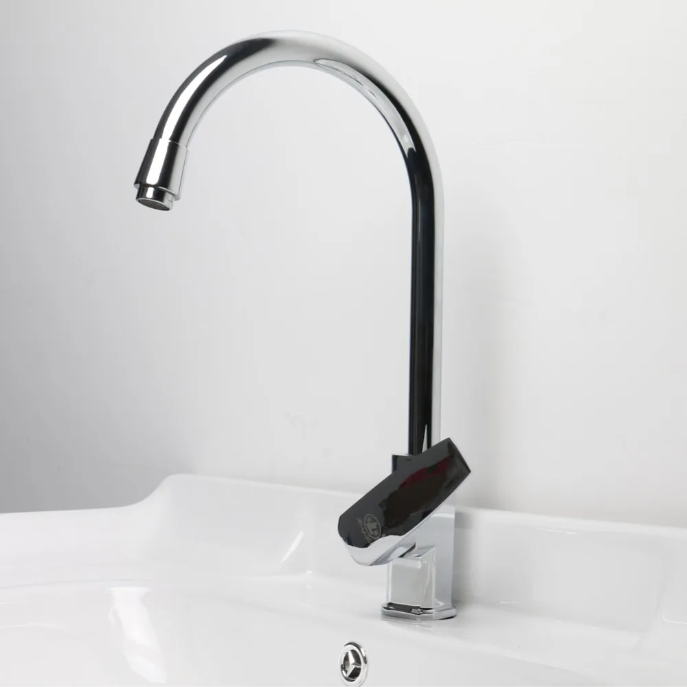 Stainless Steel Kitchen Sink Faucet Hot And Cold Mixer Taps Wash Dish Single Handle Hole | Обустройство дома