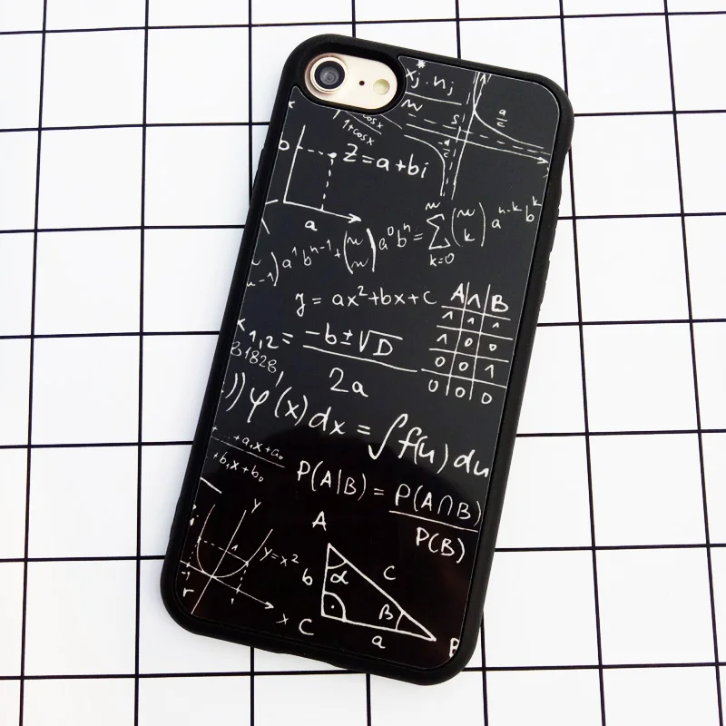 Забавный чехол Maths Physics Chemistry Formula для iPhone 6 6s Plus мягкий из ТПУ 7 Funda Hull |