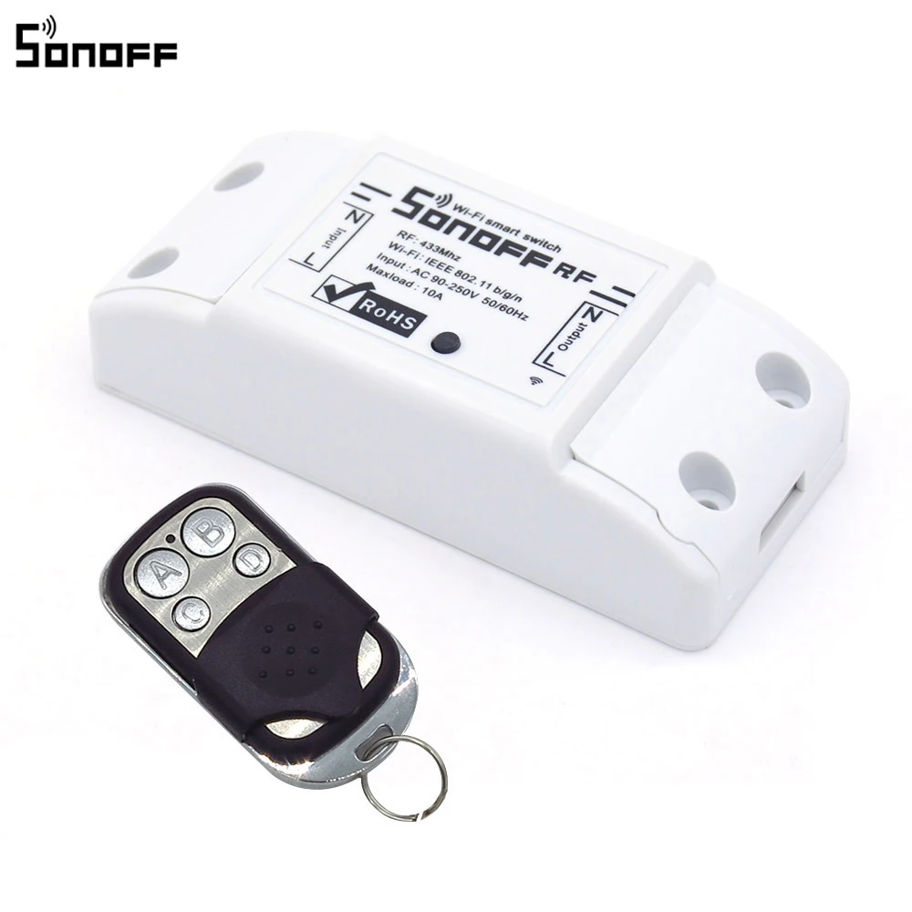 Умный выключатель Sonoff RF WiFi 433 мгц радиочастотный приемник интеллектуальный пульт