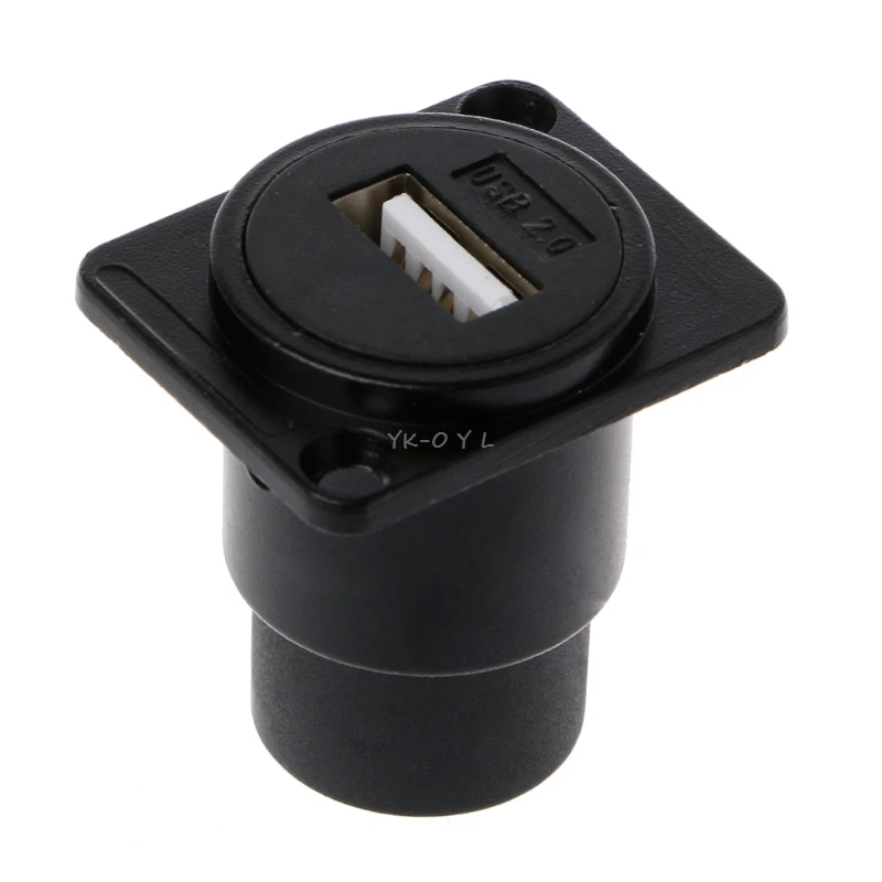 Металлический USB 2 0 3 D Тип гнездовой разъем для подключения к гнезду Панель
