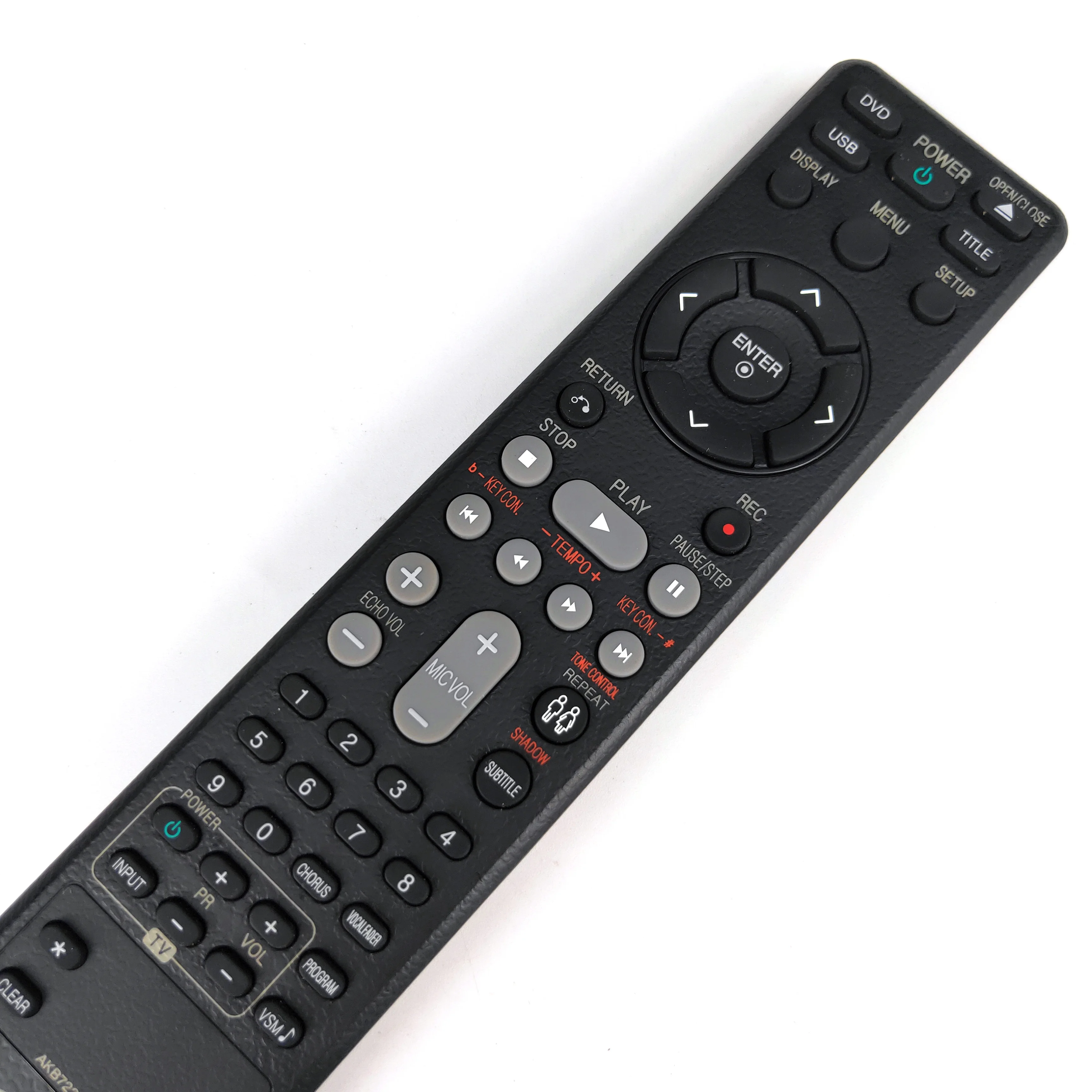 Используется оригинальный для LG DVD PIAYER пульт дистанционного управления AKB72216902