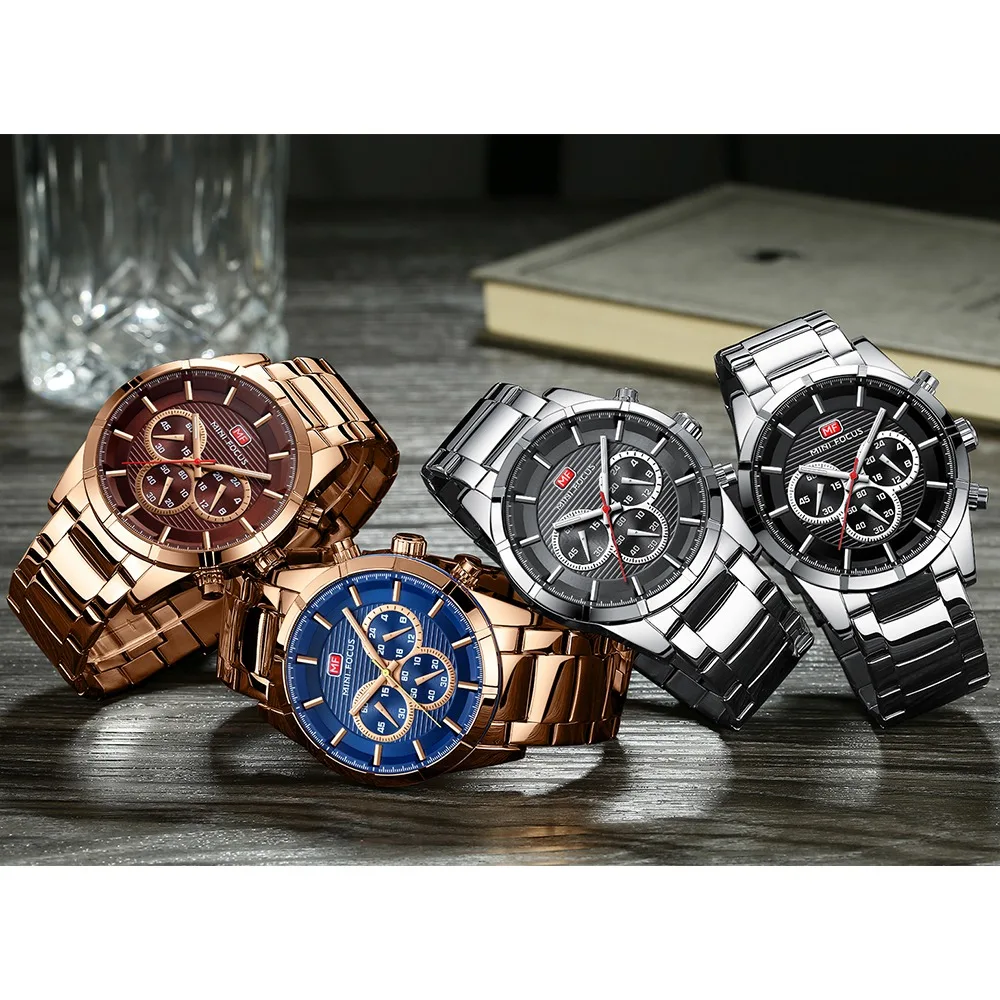 

MINIFOCUS Men Watch Top Luxury Brand Sport Watches Mens Quartz Wristwatch Male Clock Relogio Masculino MF0170G.03