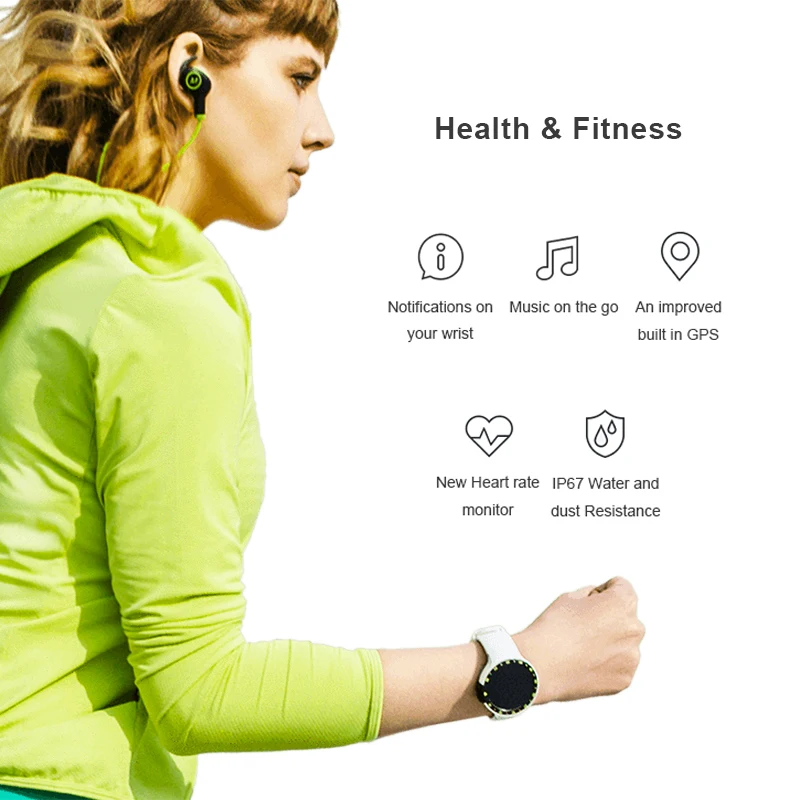 Оригинальный Ticwatch S Smartwatch Bluetooth 4 1 Dual Core 2 ГГц MTK2601 Android Wear 0 для iOS/Android IP67