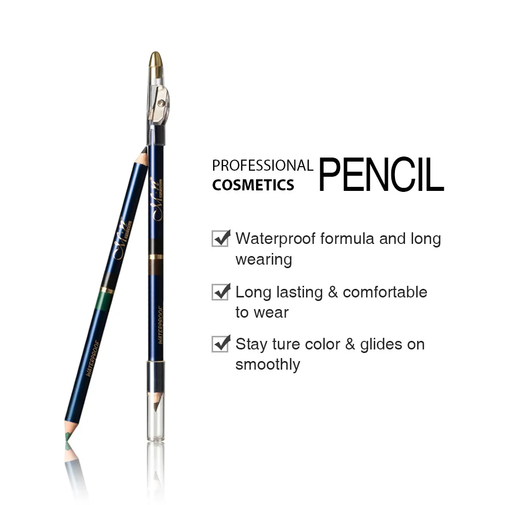 Карандаш для бровей подводка глаз 2 цветов Водостойкая Подводка натуральный