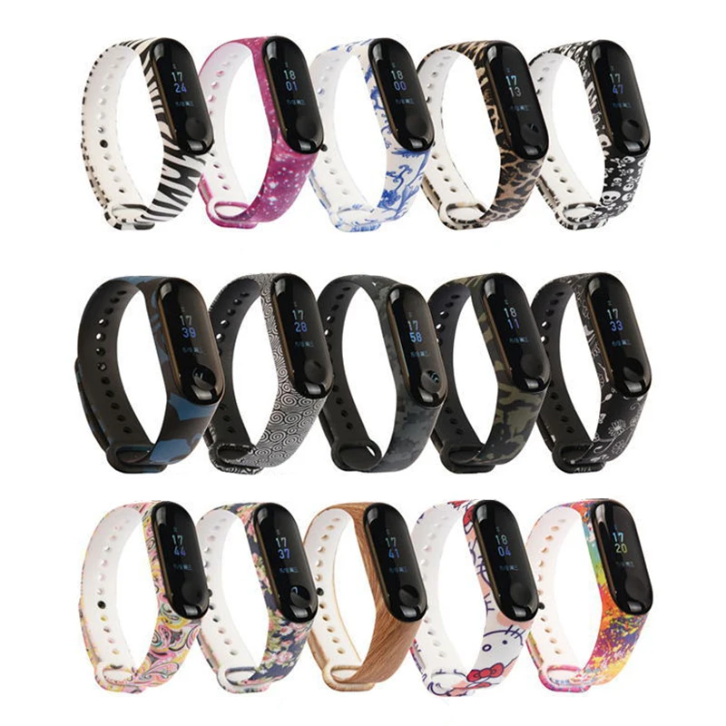 Цветной браслет Correa Mi Band 3 4 для Xiaomi Miband Pulseira умный фитнес трекер Store спортивные